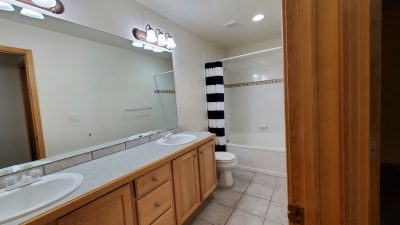 Guest bathroom on the upper level
